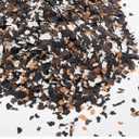 Taiyin 2.8 Kg/ 6.17 lb Blend Decorative Color Chips Epoxy Flakes for Garage Floor Blend Concrete Coatings Paint Chips for Wall Interior Exterior Basement(6-8 mm,Black, White, Yellow, Coffee)