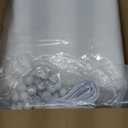 Carport Replacement Canopy 10'x20' for Tent Top Garage Shelter With Ball Bungees, 800D Oxford Waterproof & UV Protection Cover, Not Included Frame (Off-White)