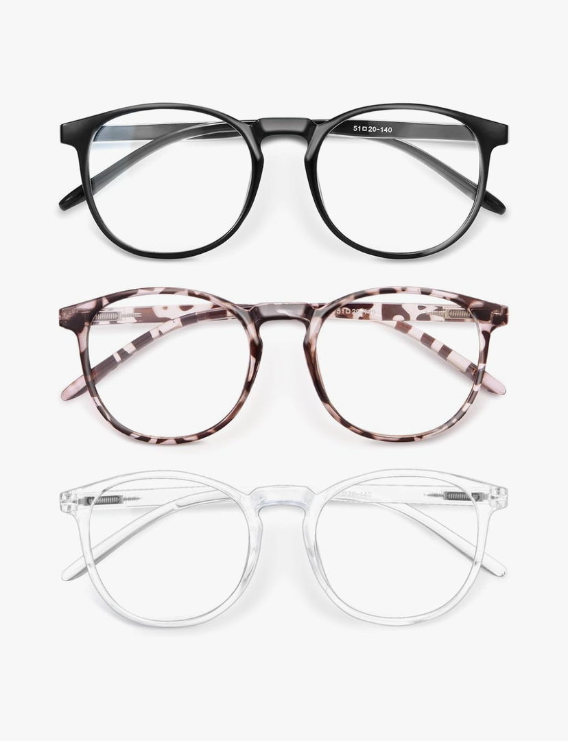 IBOANN Iconic Blue Light Glasses for Woman - Computer Glasses up to 99% Blue Light Blocking - Anti Eyestrain & UV Glare