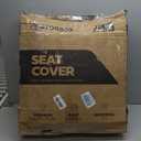 MotorBox Prestige Faux Leather Seat Covers Full Set Semi-Universal Fit for Cars, Trucks & SUVs Napa Style 2 Front Seat Covers + Rear Bench Durable Interior Protector, Easy Install
