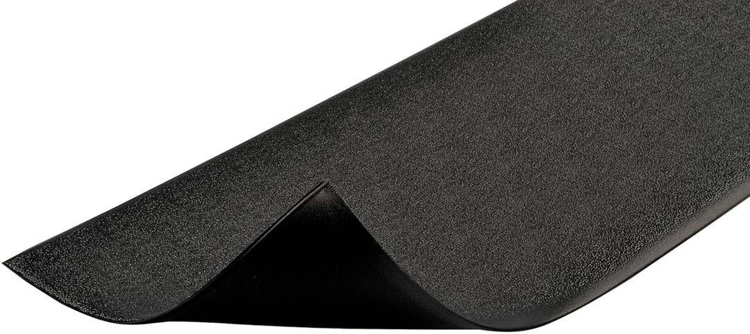 Notrax 411 Sof-Tred 3' x 12' x 3/8" Anti Fatigue Mat, Enhanced Slip Resistance with Beveled Edges and Pebbled Surface, Ideal for Industrial and Commercial Workplaces, Black, 411S3312BL