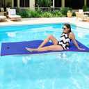 Lily Pad Floating Mat, 7'/8'/9'/13'/15.5' Floating Mat, 3-Layer Tear-Resistant XPE Foam Floating Water Mat for Water Recreation, Lake, Pool, River, Ocean, Boat, Suitable for Adults and Kids (Blue)