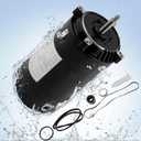 Swimming Pool Pump Motor UST1152 Compatible with Pentair Smith Century Hayward Super Pump 1.5HP/115V-18.6A 230V-9.3A/60HZ/3450RPM 56J Frame Single Speed Replacement Motor with Seal Kit