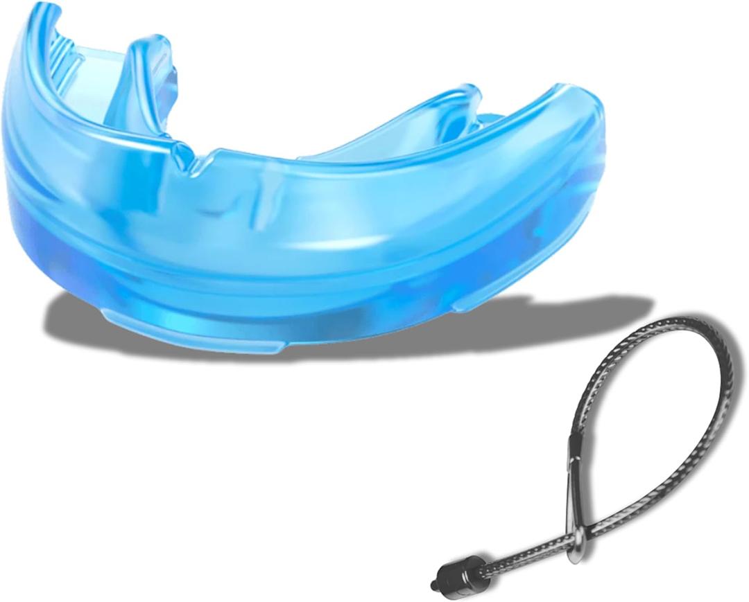 Shock Doctor Mouth Guard for Braces, Blue, Adult