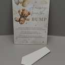 Bump Signs - Brown Bear Baby Shower Decoration Signs with Stand, 8"X 11", Modern Table Decoration, Party Favors & Gender Reveal Party, Event Party-12