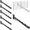 6 Ball Waterfall Gridwall Hooks Gridwall Waterfall Hangers Grid Display Rack Accessories Metal Wall Grid Accessories (6)