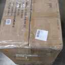 Flash Furniture Carmel Series 30" High Transitional Tufted Walnut Barstool with Accent Nail Trim in Black LeatherSoft (1 Pack)