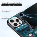 Water Lilies Phone Case Fit for iPhone 16 Pro TPU Shockproof Protective Monet Waterlily Cat Flowers Phone Cover Gift for Boy Girl Men Women