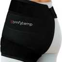 Comfytemp Hip Ice Pack Wrap for Sciatica, Hip Replacement Kit Recovery Aids, Reusable Gel Ice Pack for Injuries, Pain Relief, Cold Compress Recovery Item for Men Women (S/M) - Black