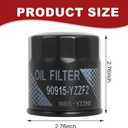12 Packs 90915-YZZF2 Oil Filter, Engine Oil Filter with Drain Plug Washers Compatible with Toyota RAV4 Camry Corolla Prius Avalon Highlander Scion, Replace 90915-YZZN1 90915-10009 90915-YYZD3