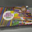Dan&Darci Arts and Crafts Vault - Craft Supplies Kit in a Box - Easter Gift for Kids Ages 4 5 6 7 8 9 10 11 & 12 Year Old Girls & Boys - Crafting Set Kits - Gift Ideas for Kid Art Activity Gifts