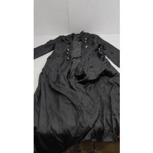 Black Vintage Tailcoat Jacket Fancy Cool Cosplay Costume Robe 
(black, L)
