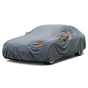 GUNHYI 16 Layers Car Cover Waterproof All Weather, Heavy Duty Outdoor Car Cover Universal Fit Sedan Toyota Camry, Tesla Model 3, Honda Accord, Nissan Altima, Kia K5/Stinger, Hyundai Sonata etc.