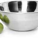 YBM HOME Pack of 1 Stainless Steel Mixing Bowl - Premium Polished Mirror Nesting Metal Bowl for Cooking and Serving, Stackable for Convenient Storage 1196 (16 Quart)