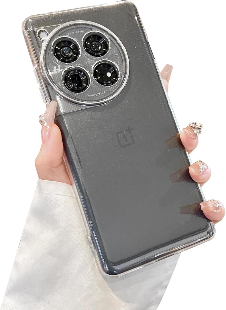 Hurgoer Soft Clear Case for Oneplus 13.Glossy Thin Cover with Full Protection.No Yellow Shockproof Thin Light Slim. (Clear, Oneplus 13)