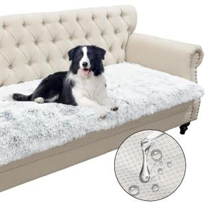 Dogs/Cats Bed Mats, Dog Pad Washable Removable Couch Cover with Anti-Slip Back, Plush Long Fur Mat, Perfect for Small, Medium and Large Dogs.(Magic Gray, 30"x70")