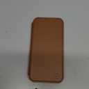 SHIELDON Slim Wallet Case for iPhone 16 Pro Max 6.9", Genuine Leather Slim Folio Magnetic Wireless Charging Card Holder Shock-Absorbent Cover Compatible with iPhone 16 Pro Max - Saddle Brown