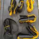 Home Resistance Training Kit for All Levels, Suspension Trainer Straps With Handles For Full Body Workouts at Home, Includes Door Anchor And Mesh Bag for Gym,Outdoor,Travel