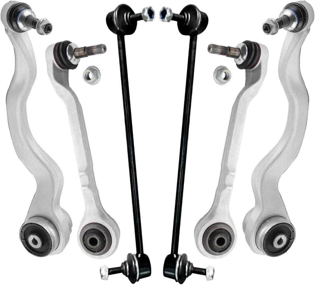 Detroit Axle - Front End Suspension Kit for BMW 228i 230i 320i 340i 428i 335i 328i M235i xDrive 4 Lower Forward Rearward Control Arms with Ball Joint 2 Sway Bar End Links Replacement