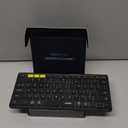 Samsers Full-Size Foldable Bluetooth Keyboard, KF08X Wireless Folding Keyboard with Backlight, Portable Travel Keyboards for iPhone iPad Smartphone Tablet Laptop, Android Windows Mac OS - Black