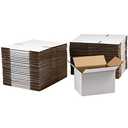 SUNLPH 50 Pack 6x4x4 Inches Shipping Boxes, Small Corrugated Cardboard Boxes for Mailing and Packing, White