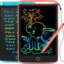 TECJOE 2 Pack LCD Writing Tablet with Fridge Magnets, Doodle Board for Kids Drawing Kitchen Memo, Christmas Stocking Stuffers Birthday Gifts Toys for Boys Girls 8.5 Inch(Blue+Pink)