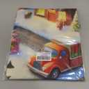 BlissYard Christmas Village Backdrop 70.9 x 43.3 Inch Winter Wonderland Tree and Snowy Houses Banner with Gifts, Snowman & Lights for Indoor Outdoor Holiday Party Photo Background