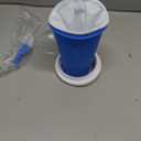 Slushy Maker Cup, Slushie Cup Maker, Milk Cola Juice Squeeze Cup, Magic Quick Freeze Cup, Cooling Cup, Smoothies Cup with Lids and Straws for All Age (Blue)