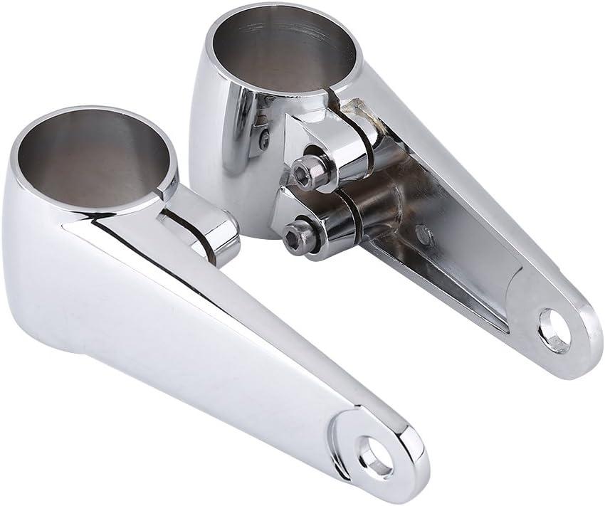 Keenso 2 x Universal Front Fork Mounting Brackets for Motorcycle Headlight Side Mounting Bracket for 35mm-41mm
