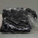 Syhood 60 Pcs Large Hole Wooden Beads 30 x 20 mm Macrame Loose Wood Natural Tube Beads for DIY Hair Craft Making(Black)