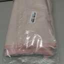 lulumoon Muslin Baby Blanket for Girl - Cotton Quilt Blankets for Toddlers - Reversible Nursery Crib Blanket for Registry Gift 47"x47"(Pink)