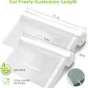 Bonsenkitchen Vacuum Sealer Rolls Bags, 6 Pack 3 Rolls 11" x 20' + 3 Rolls 8" x 20' Commercial Grade BPA Free Bag Rolls, Durable Customized Size Food Vac Bags for Storage and Sous Vide Cooking VB3211