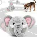 Interactive Dog Toys, Self Moving Dog Toy to Keep Them Busy, Electronic Vibrating Dogs Toy/Squeaky Bouncing Ball for Small Medium Large Dogs with Jumping Music Talking Silent Mode (Elephant)