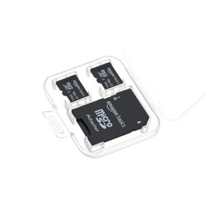 Amazon Basics MicroSDXC Memory Card with Full-Size Adapter, A2, U3, Read Speed up to 100MB/s, 64GB, Black (2 Pieces)