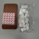 Portable Watercolor Tins Paint Palette with 20Pcs Empty Half Pans and Magnetic Squares, Small Travel Metal Paint Box with Acrylics Painting Art Drawing.Woodgrain