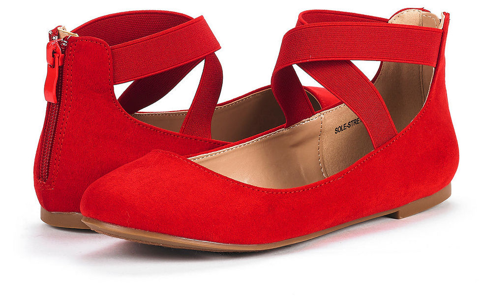 DREAM PAIRS
Fashion Ankle Strap Elastic Ballet Flats
 (9)