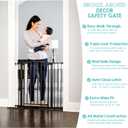 Regalo Safety 30"-35" Extra Wide Baby Gate, Bottom of Stairs & Doorways