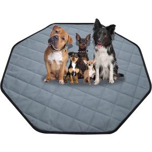 Washable Pee Pads for Dogs, 24" Pet Playpen Mat Octagon 8 Panels Puppy Pads for Whelping Potty Housebreaking Incontinence Playpen Crate Kennel