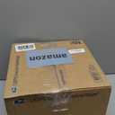 Modern Resin Pedestal Decorative Bowl, Large Fruit Bowl for Kitchen Counter, Stylish Key Bowl for Entryway Table, Matte Black