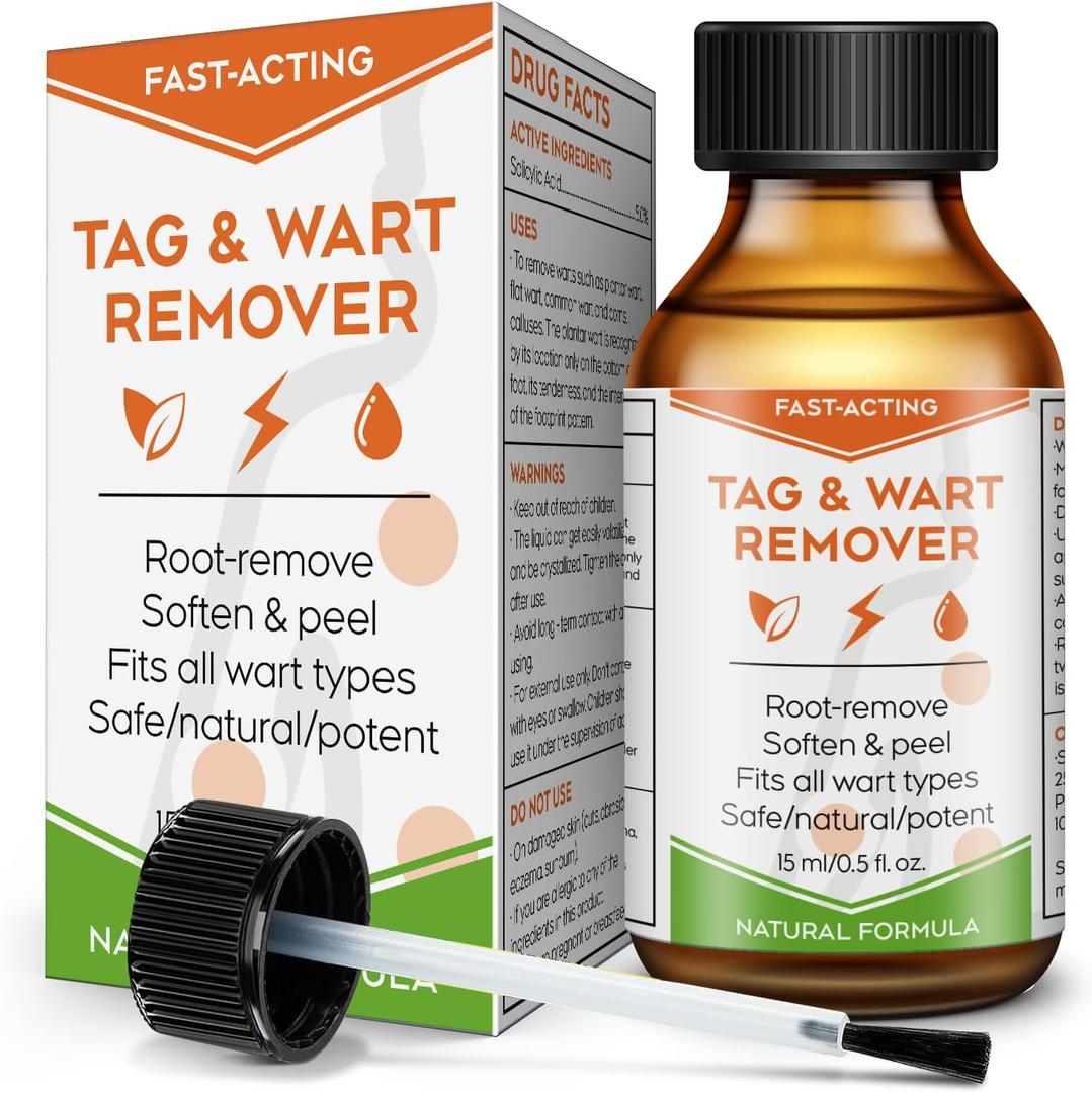 SKAYAH Wart Remover, 15 ml Fast Acting Remover - Plantar Wart Remover for Feet with Salicylic Acid - Best Wart Removal for Common Wart, Flat Wart, Corn - Strongest Dermatologist-1227