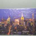 JiazuGo NYC Skyline Canvas Wall Art Decor, 20x40 Inch Modern Cityscape