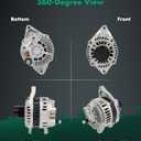 SCITOO New Alternator Fits for Chrysler 200 11-13, for Sebring 07-10, for Dodge for Avenger 08-13, for Caliber 07-10, for Jeep for Patriot 07-16, for Compass 07-16, L4 2.4L,115A CW 11231 4801323AC