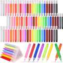 72Pcs Suncatcher Paint Pens 10mL Premium Extra Fine Point Acrylic Paint Marker Pens DIY Stained Glass Window Art Paint Pen Stained Glass Paint Suncatcher Paint