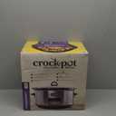 Crock-Pot Large 8-Quart Programmable Slow Cooker with Auto Warm Setting Black Stainless Steel