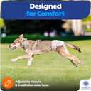 American Kennel Club Female Dog Wrap, Disposable Diapers with Wetness Indicator (L High Tail (1827 in), 50, Count)