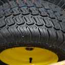 GICOOL 16x6.50-8 Tubeless Tire and Wheel, 16x6.5-8 Lawn Mower Tires, 3"-4.5" Offset Hub, 3/4" or 5/8" Bearing, Universal Fit Riding Mower and Garden Tractor Front Wheel, 4 Ply, S-Turf Pattern, 2 Pack