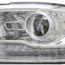 KarParts360 For Ram 1500/2500/3500 Headlight 2016 2017 2018 Driver Side Chrome Replacement For CH2502290 | 68324941AD