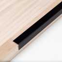 Trimold Matte Black Aluminum Peel and Stick L Molding Corner Guards with 90 Angle for Wall Door Frame Cabinet Baseboard Protection and Decoration, 35.4in x 0.8in (3Pcs)