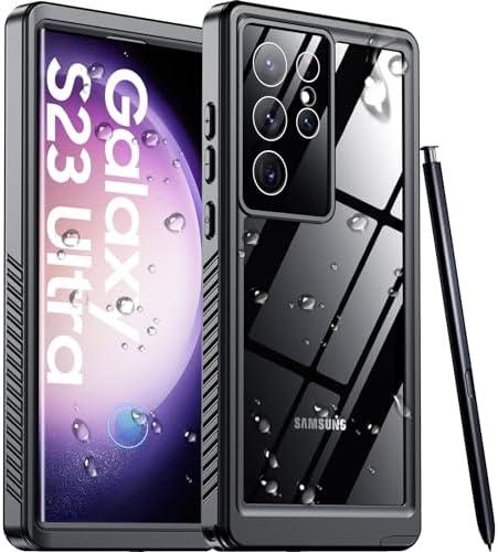 2025 New for Samsung Galaxy S23 Ultra Case Waterproof, [Military Grade Shockproof][Built-in Screen Protector & Glass Camera Protector][IP68 Underwater][Dustproof][Dropproof] Full Body Phone Case 6.8"