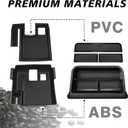 Muslogy Center Console Organizers Compatible with 2020-2025 2026 Toyota Corolla & 2022-2026 Corolla Cross Accessories Dashboard Insert Behind 8-inch Screen & Middle Console Tray 2PCS